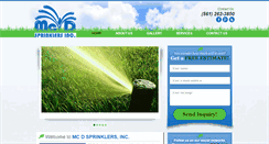 Desktop Screenshot of mcdsprinklers.com